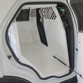 inside image of k-9 transportation for police vehicles