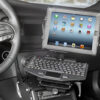 gamber dock with keyboard inside police cruiser