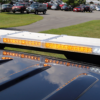 yellow led lights on top of a police vehicle