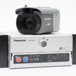 Panasonic Full HD Dash Cam resting on top of Panasonic WJ-VR30 Dash Cam receiver