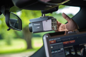 Panasonic Full HD camera inside police cruiser